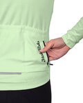 HOLOKOLO Hosszú ujjú kerékpáros mez - PHANTOM LADY WINTER - világoszöld