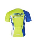 BONAVELO Kerékpáros mega szett - LIQUIGAS CANNONDALE - fekete/zöld/fehér/kék