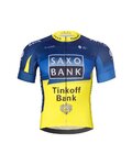 BONAVELO Rövid kerékpáros mez rövidnadrággal - SAXO BANK TINKOFF - sárga/kék/fekete