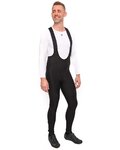 HOLOKOLO Hosszú kerékpáros nadrág kantárral - ELITE WINTER - fekete