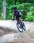 HOLOKOLO Rövid ujjú kerékpáros mez - HIDE N SEEK MTB - fekete/szürke