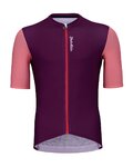 HOLOKOLO Rövid ujjú kerékpáros mez - ENJOYABLE ELITE - rózsaszín/lila