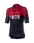 CASTELLI Rövid ujjú kerékpáros mez - TEAM INEOS 2019 - fekete/piros