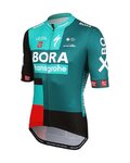 LE COL Rövid ujjú kerékpáros mez - BORA HANSGROHE 2022 - fekete/piros/zöld