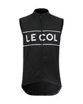 LE COL Kerékpáros mellény - SPORT LOGO GILET - fehér/fekete