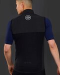 LE COL Kerékpáros mellény - SPORT LOGO GILET - fehér/fekete