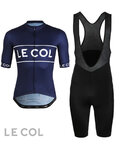 LE COL Rövid kerékpáros mez rövidnadrággal - SPORT LOGO - kék/fekete