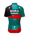 LE COL Rövid ujjú kerékpáros mez - BORA HANSGROHE 23 K - zöld/szürke