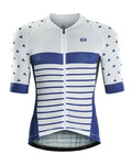 MONTON Rövid ujjú kerékpáros mez - SUMMIT - kék/fehér