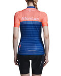 MONTON Rövid ujjú kerékpáros mez - PIONEER LADY - kék/narancssárga
