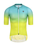 MONTON Rövid ujjú kerékpáros mez - SPACE - sárga/zöld
