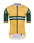MONTON Rövid ujjú kerékpáros mez - JOE - sárga/zöld