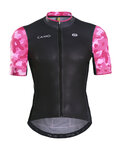 MONTON Rövid ujjú kerékpáros mez - CAMO DISGUISER - rózsaszín/fekete