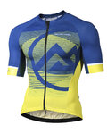 MONTON Rövid ujjú kerékpáros mez - MIRAGGIO - kék/sárga