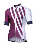 MONTON Rövid ujjú kerékpáros mez - SPLIT - lila/fehér