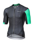 MONTON Rövid ujjú kerékpáros mez - EAGOL - fekete/zöld