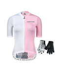 MONTON Kerékpáros mega szett - BACK SHADOW LADY - fehér/rózsaszín