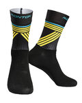 MONTON Klasszikus kerékpáros zokni - GREFFIO - fekete/sárga