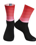 MONTON Klasszikus kerékpáros zokni - SUNGLOW - fekete/piros