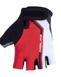 NALINI Kerékpáros kesztyű rövid ujjal - AIS SALITA  - fehér/piros/fekete