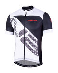 NALINI Rövid ujjú kerékpáros mez - AIS VITTORIA 2.0 - fekete/fehér