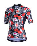 NALINI Rövid ujjú kerékpáros mez - AIS MODERNA 2.0 LADY - fekete/piros