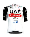 PISSEI Rövid ujjú kerékpáros mez - UAE TEAM EMIRATES 23 - fehér/piros/fekete