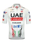PISSEI Rövid ujjú kerékpáros mez - UAE TEAM EMIRATES 2024 - fekete/piros/fehér