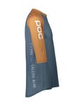 POC Rövid ujjú kerékpáros mez - MTB PURE 3/4 - narancssárga/kék