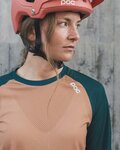 POC Hosszú ujjú kerékpáros mez nyári - MTB PURE LADY - zöld/barna