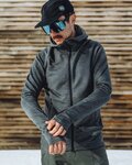POC póló - MERINO ZIP HOOD - szürke