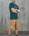 POC Rövid kerékpáros nadrág kantár nélkül - BASTION - barna