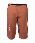 POC Rövid kerékpáros nadrág kantár nélkül - INFINITE ALLMOUNTAIN - barna