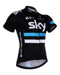 BONAVELO Rövid ujjú kerékpáros mez - SKY 2016 KIDS - fekete