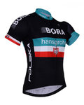 BONAVELO Rövid ujjú kerékpáros mez - BORA PRESEASON KIDS - fekete