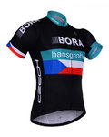 BONAVELO Rövid ujjú kerékpáros mez - BORA 2017 KIDS - fekete