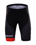 Rövid kerékpáros nadrág kantár nélkül - BMC 2017 - fekete/piros