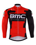 Hosszú ujjú kerékpáros mez nyári - BMC 2017 SUMMER - fekete/piros