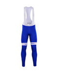 Hosszú kerékpáros nadrág kantárral - QUICKSTEP 2017 SMR - kék/fehér