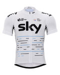 Rövid ujjú kerékpáros mez - SKY 2017 - fehér