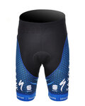 Rövid kerékpáros nadrág kantár nélkül - SAXO BANK 2012 - fekete/kék