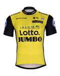 Rövid ujjú kerékpáros mez - LOTTO 2018 - sárga/fekete
