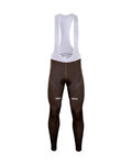 Hosszú kerékpáros nadrág kantárral - AG2R 2018 WINTER - barna