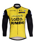 Hosszú ujjú kerékpáros mez - LOTTO 2018 WINTER - sárga/fekete