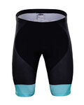 Rövid kerékpáros nadrág kantár nélkül - BORA 2018 KIDS - zöld/fekete
