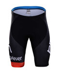 Rövid kerékpáros nadrág kantár nélkül - BMC 2018 - piros/fekete/kék