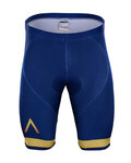 Rövid kerékpáros nadrág kantár nélkül - AQUA BLUE 2018 - arany/kék