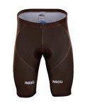 Rövid kerékpáros nadrág kantár nélkül - AG2R 2018 - barna