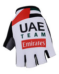 Kerékpáros kesztyű rövid ujjal - UAE 2018 - fehér/piros/fekete