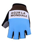 BONAVELO Kerékpáros kesztyű rövid ujjal - AG2R 2019 - kék/barna/fehér